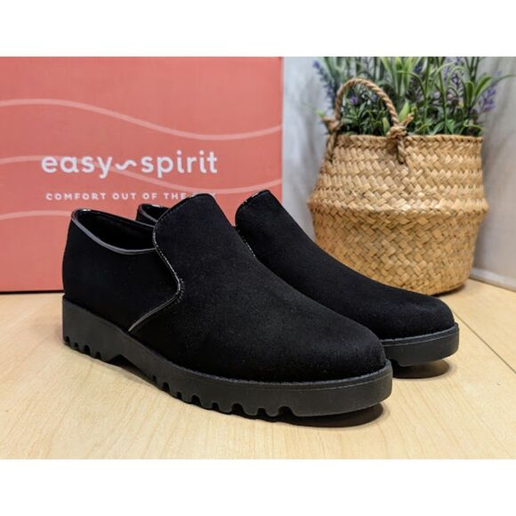 Easy Spirit Halsey Black Closed Toe Slip-On Casual Loafers Women's Size 7.5 NIB - Picture 3 of 14